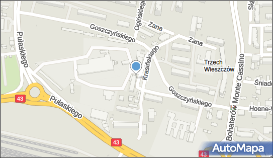 Paczkomat InPost CZE02APP, Krasińskiego 14/24, Częstochowa 42-200