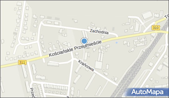 Paczkomat InPost CZM04M, Kościańskie Przedmieście 13, Czempiń 64-020