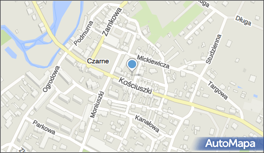 Paczkomat InPost CZN01N, Kościuszki 12, Czarne 77-330