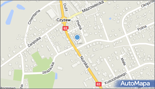 Paczkomat InPost CZW01N, Nurska 9, Czyżew 18-220