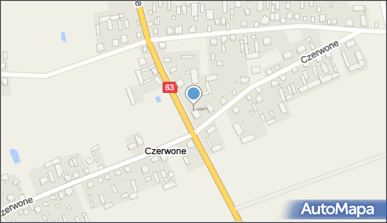 Paczkomat InPost CZWQ01BAPP, Czerwone 17A, Czerwone 18-500