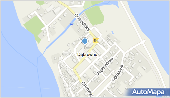 Paczkomat InPost DBO01G, Kościuszki 9, Dąbrówno 14-120