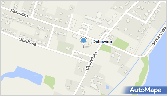 Paczkomat InPost DEW01BAPP, Cieszyńska 2, Dębowiec 43-426