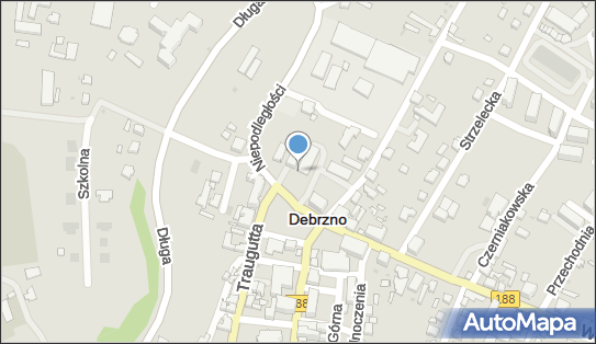 Paczkomat InPost DEZ01BAPP, plac Pocztowy 1A, Debrzno 77-310