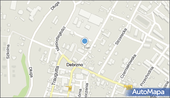 Paczkomat InPost DEZ02A, Miła 1, Debrzno 77-310