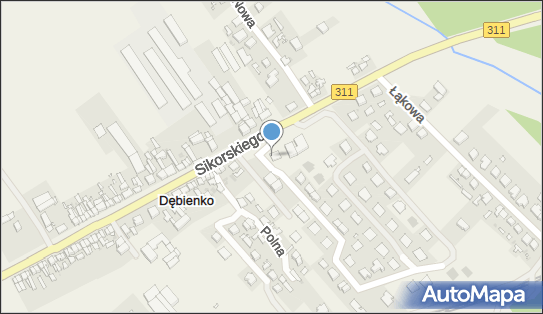 Paczkomat InPost DIN01M, Generała Sikorskiego 78A, Dębienko 62-060