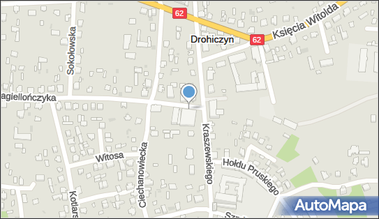 Paczkomat InPost DRH01APP, Aleksandra Jagiellończyka 1, Drohiczyn 17-312