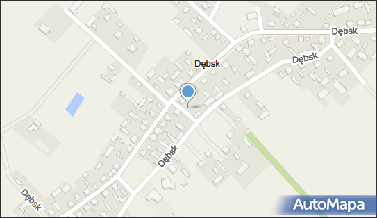 Paczkomat InPost DSX01M, Dębsk 49A, Dębsk 06-516