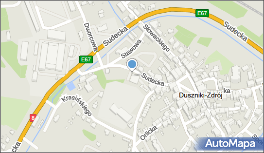 Paczkomat InPost DUS02M, Sudecka 7, Duszniki-Zdrój 57-340