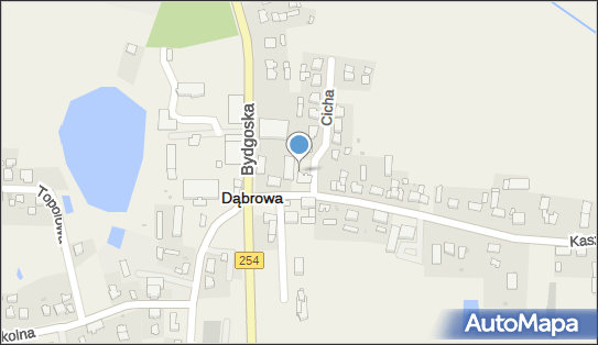 Paczkomat InPost DVA01G, Kasztanowa 3, Dąbrowa 88-306