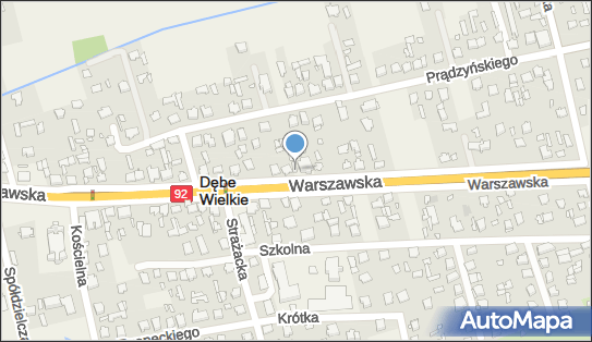 Paczkomat InPost DWK01N, Warszawska 28, Dębe Wielkie 05-311