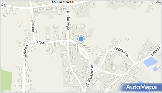Paczkomat InPost DWW01M, Plac Klasztorny 7, Dziewkowice 47-100