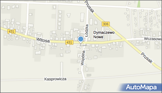 Paczkomat InPost DYMN01M, Witosa 11A, Dymaczewo Nowe 62-050