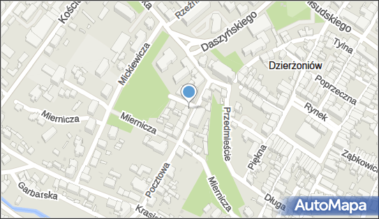 Paczkomat InPost DZI06N, Pocztowa 6, Dzierżoniów 58-200