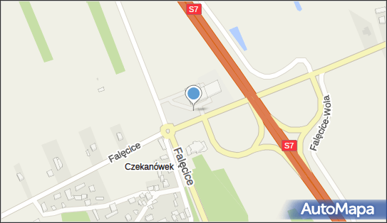 Paczkomat InPost FCC01M, Falęcice 4, Falęcice 26-803