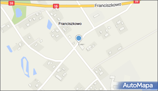 Paczkomat InPost FRAN01BAPP, Franciszkowo 21B, Franciszkowo 14-200