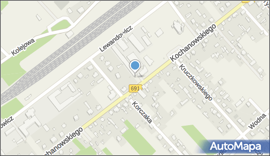 Paczkomat InPost GBL01M, Kochanowskiego 133, Garbatka-Letnisko 26-930