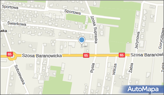 Paczkomat InPost GBW01M, Szosa Baranowicka 84, Grabówka 15-523