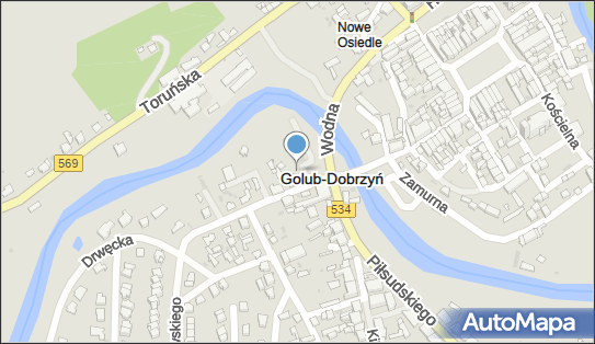 Paczkomat InPost GDB02M, Mostowa 4, Golub-Dobrzyń 87-400