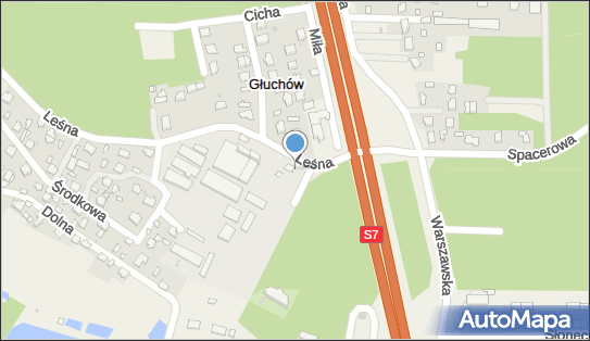 Paczkomat InPost GLUH01M, Leśna 5, Głuchów 05-600
