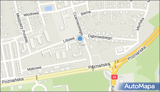 Paczkomat InPost GNI05N, Czarnieckiego 1J, Gniezno 62-200