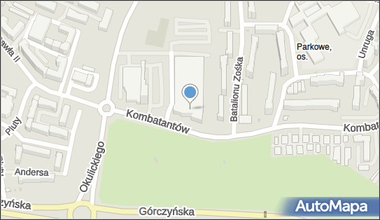 Paczkomat InPost GWI08A, Kombatantów 30, Gorzów Wielkopolski 66-400