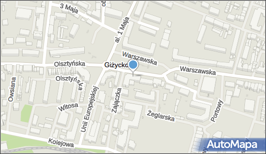 Paczkomat InPost GZC03N, pl. Grunwaldzki 11, Giżycko 11-500