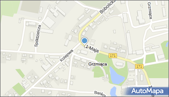 Paczkomat InPost GZM01G, 1 Maja 2/1, Grzmiąca 78-450