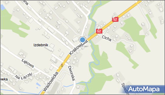 Paczkomat InPost IZD01M, Krakowska 12, Izdebnik 34-144