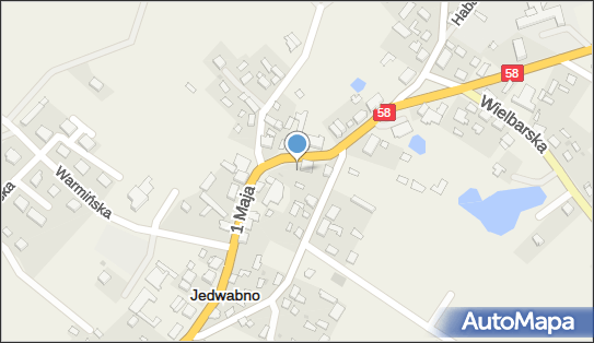 Paczkomat InPost JDB01M, 1 Maja 60, Jedwabno 12-122