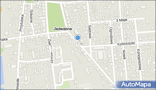 Paczkomat InPost JDW01A, Wojska Polskiego 4, Jedwabne 18-420