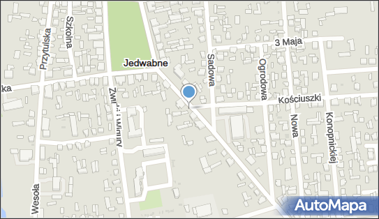 Paczkomat InPost JDW01A, Wojska Polskiego 4, Jedwabne 18-420