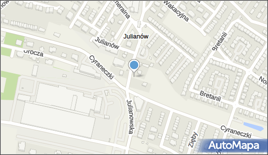 Paczkomat InPost JLN01M, Julianowska 90B, Julianów 05-500