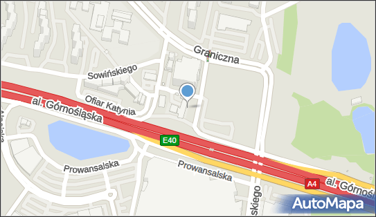 Paczkomat InPost KAT14A, al. Górnośląska 55, Katowice 40-511