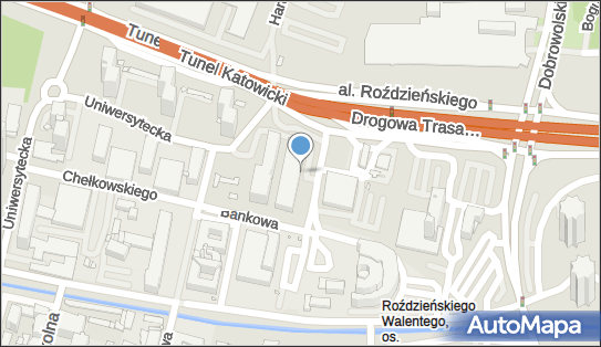Paczkomat InPost KAT67M, Uniwersytecka 20, Katowice 40-007
