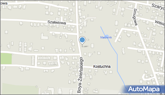 Paczkomat InPost KAT68M, Tadeusza Boya Żeleńskiego 15A, Katowice 40-750