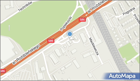 Paczkomat InPost KAT71M, Rozdzieńskiego 210, Katowice 40-315