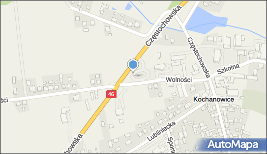 Paczkomat InPost KCH01M, Wolności 2, Kochanowice 42-713