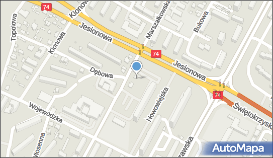 Paczkomat InPost KIE02BAPP, Marszałkowska 26A, Kielce 25-533