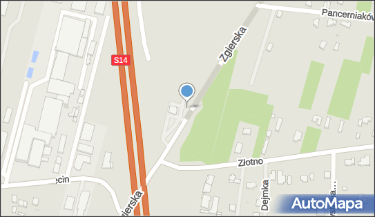 Paczkomat InPost KNL01N, Niesięcin, Zgierska 110 95-050