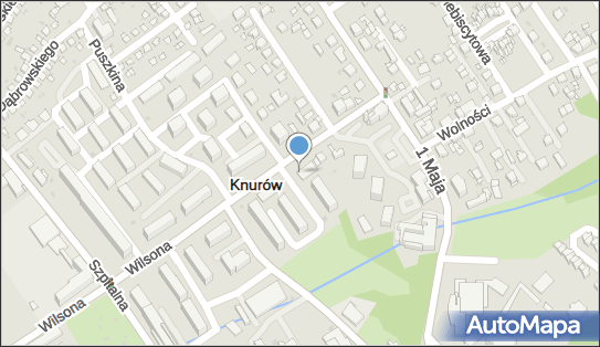 Paczkomat InPost KNU04N, Wilsona 11, Knurów 44-190