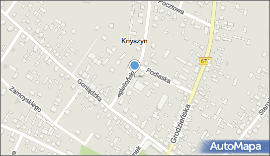 Paczkomat InPost KNY01M, Jagiellońska 2C, Knyszyn 19-120