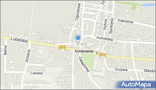 Paczkomat InPost KOA01M, Lubelska 88, Końskowola 24-130