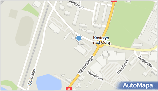 Paczkomat InPost KOD01M, Niepodległości 1, Kostrzyn nad Odrą 66-470