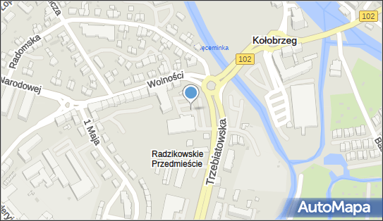 Paczkomat InPost KOL01M, Trzebiatowska 6, Kołobrzeg 78-100