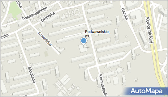 Paczkomat InPost KRA01HO, Komandosów 8, Kraków 30-334