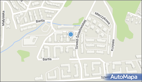 Paczkomat InPost KRA04H, Bartla 19C/2U, Kraków 30-389