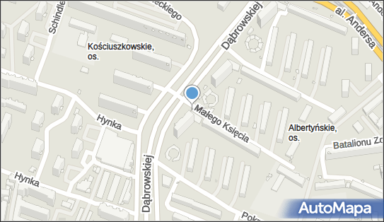 Paczkomat InPost KRA20HP, os. Albertyńskie 29A, Kraków 31-854