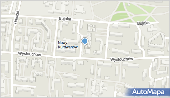 Paczkomat InPost KRA25M, Wysłouchów 27A, Kraków 30-611