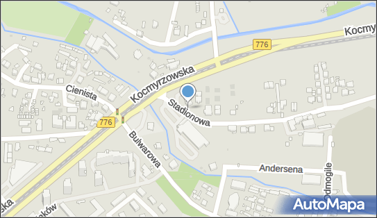 Paczkomat InPost KRA287M, Stadionowa 1, Kraków 31-751
